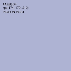 #AEB3D4 - Pigeon Post Color Image